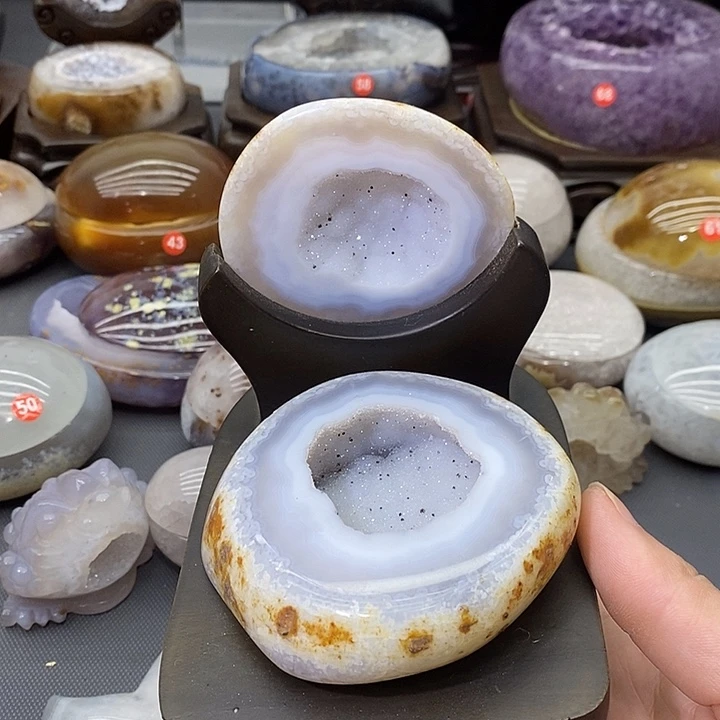 未镶嵌摆件紫晶聚宝盆