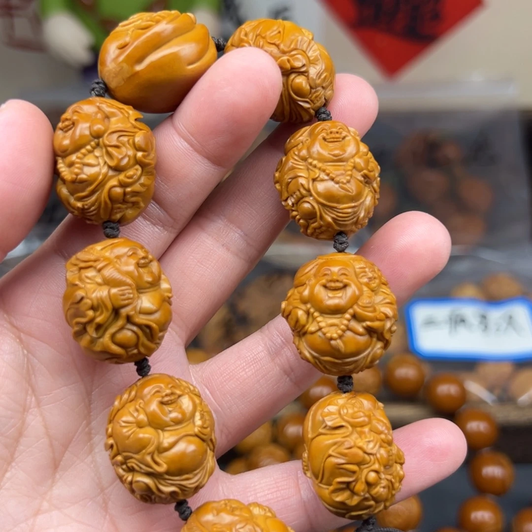 手串/手链橄榄核荷叶童子弥勒