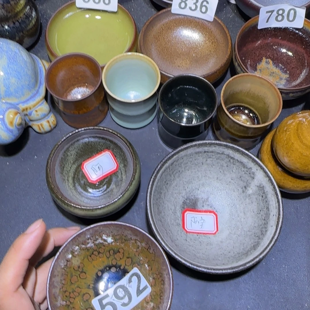 阿***稳茶盏福建盏茶器三个