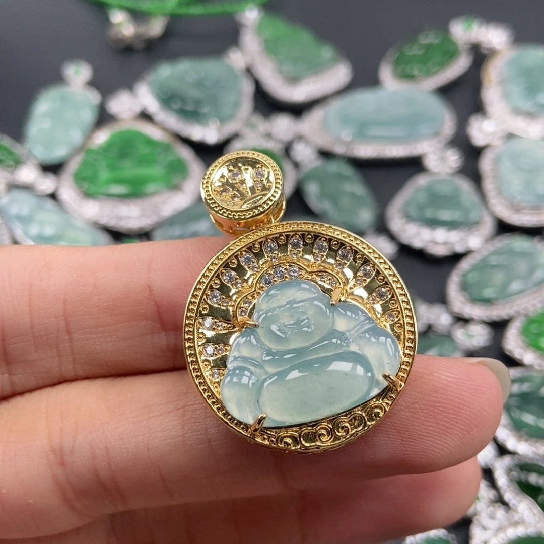 翡翠未镶嵌吊坠(不含链)