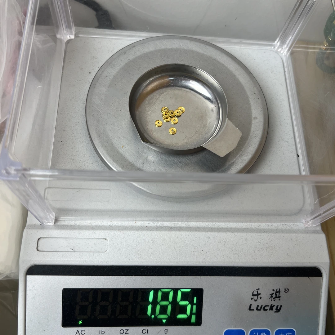 足金黄金文玩配饰车轮1.85车轮