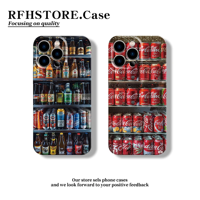 飞虎胜夏日饮料可乐适用苹果16/15pro菲林手机壳小米vivo华为oppo
