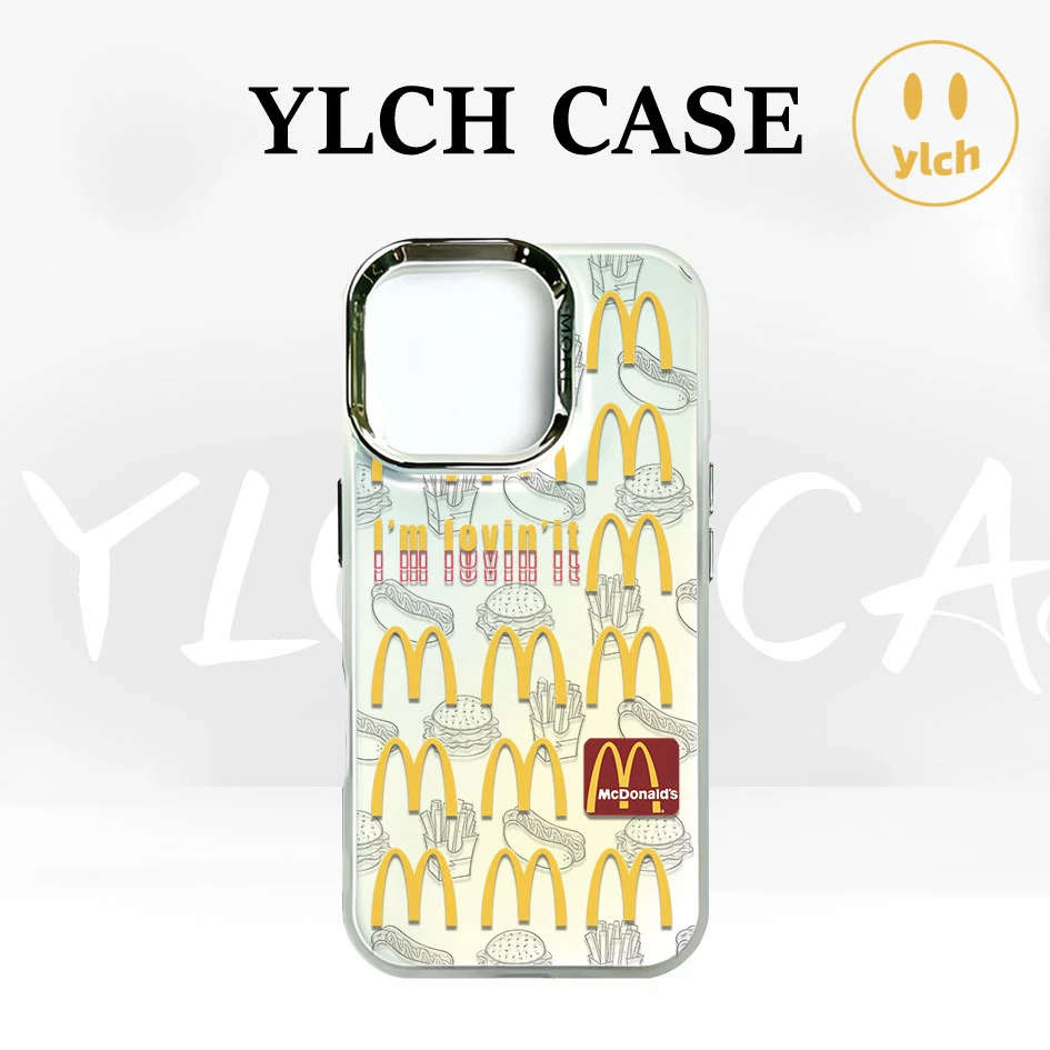 ins风麦当劳适用于苹果iPhone16promax/15plus/14/13p/12p手机壳