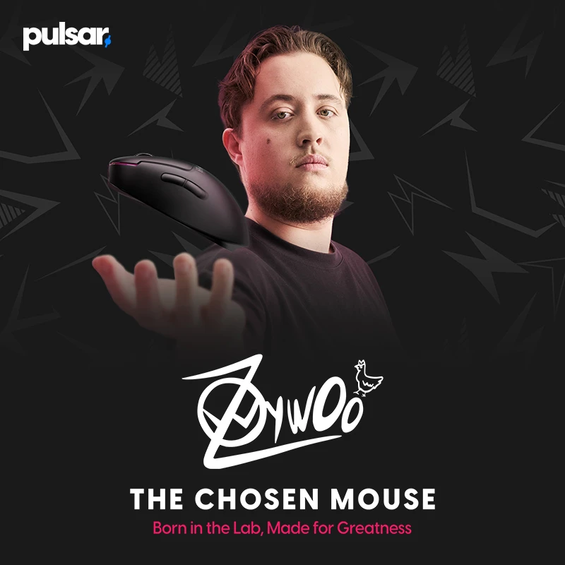 派世pulsar & zywoo同款电竞专用无线游戏鼠标推荐CS