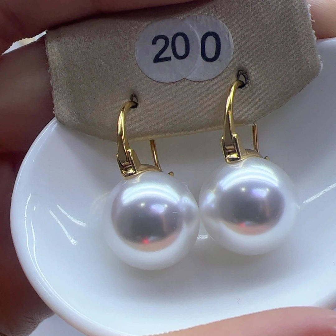 淡水珍珠耳饰银S925镶嵌