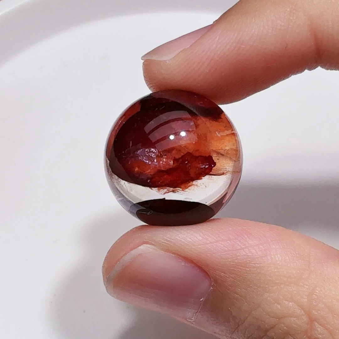 水晶珠宝半成品未镶嵌17.3mm胶花