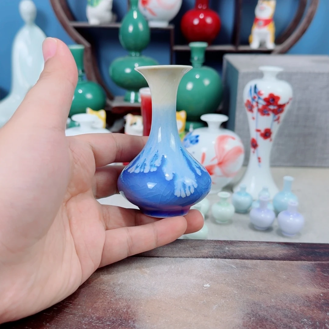 陶瓷手工小花器摆件