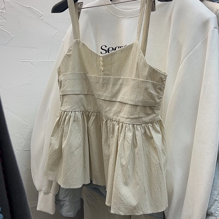 棉今天新款 很美的背心