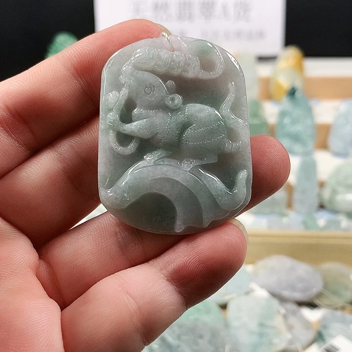 吊坠(不含链)未镶嵌翡翠45生肖鼠