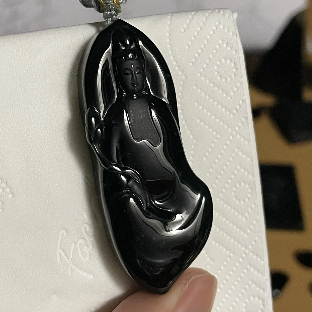 天然翡翠A货 素衣观音h