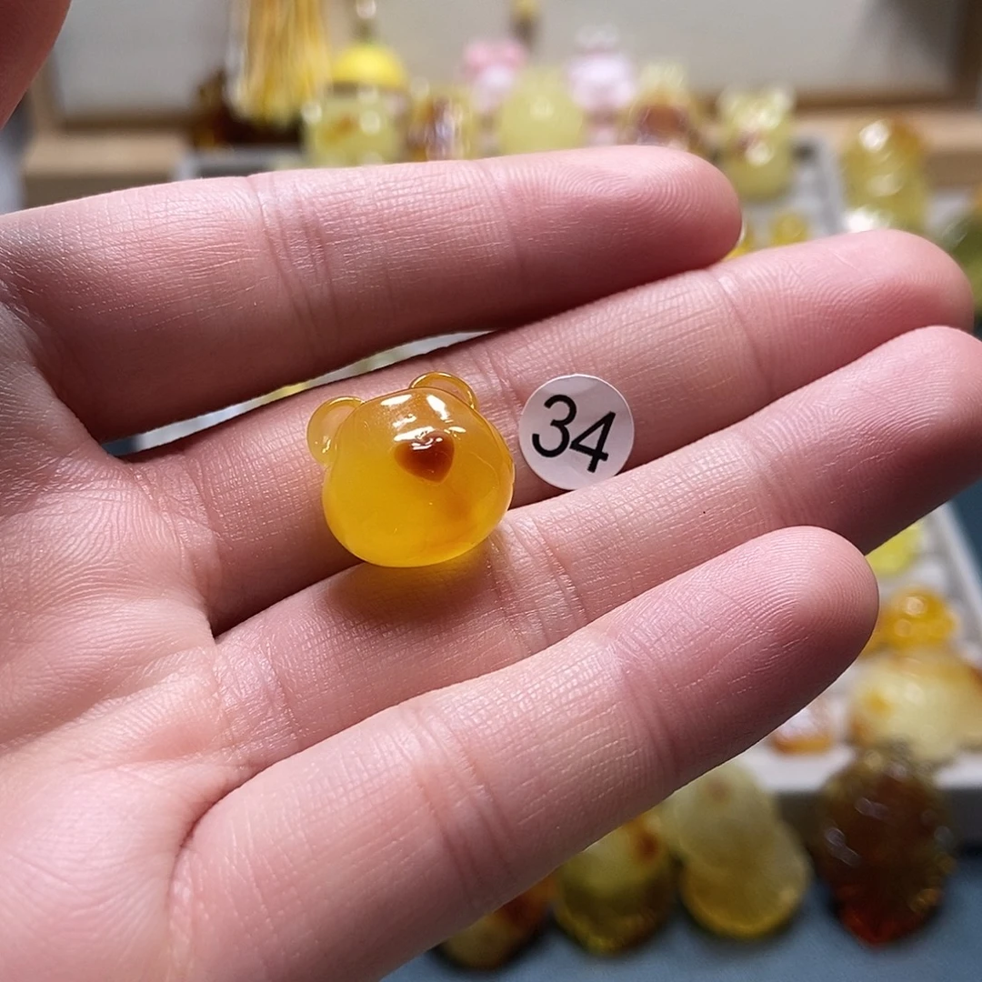 多***哦琥珀未镶嵌裸石天然琥珀蜜蜡吊坠