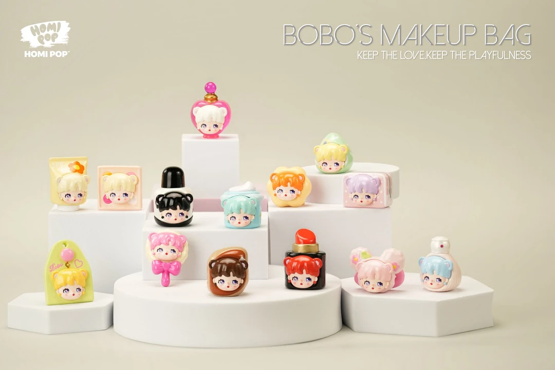【黄少爱拆盒】BOBO的化妆包萌粒摆件 文创好物 【拆盒】