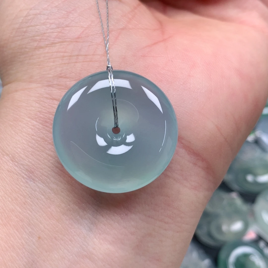 颈饰未镶嵌翡翠天然翡翠尺寸25.4+6.2