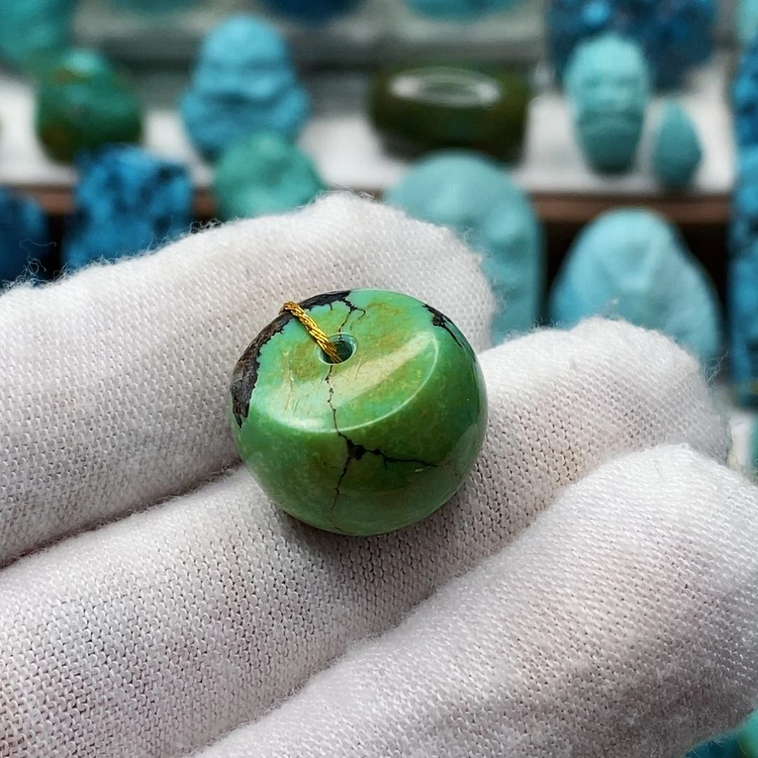 绿松石未镶嵌天然原矿 地大质检 抖音基地 顺丰发货