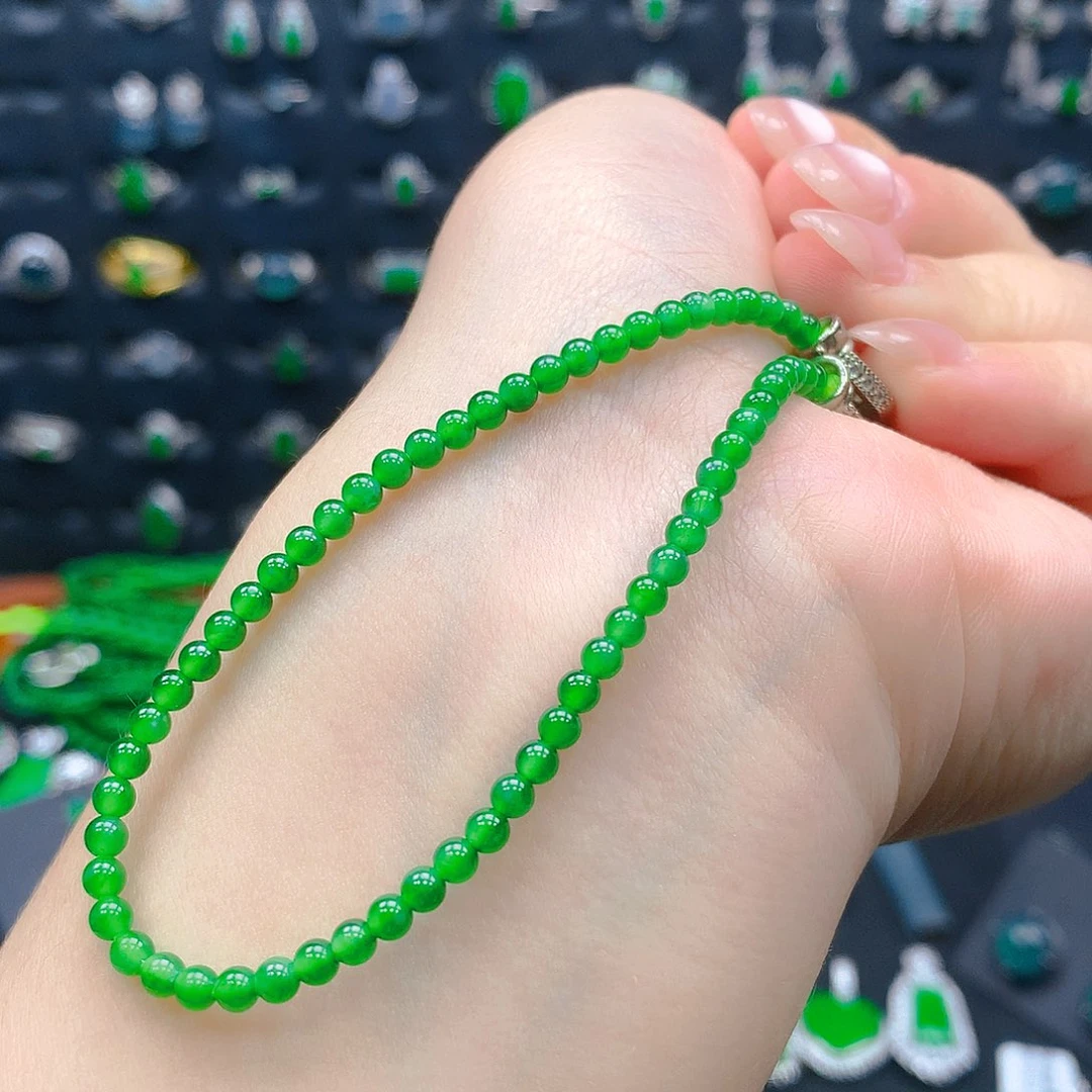 翡翠未镶嵌吊坠(不含链)手串3