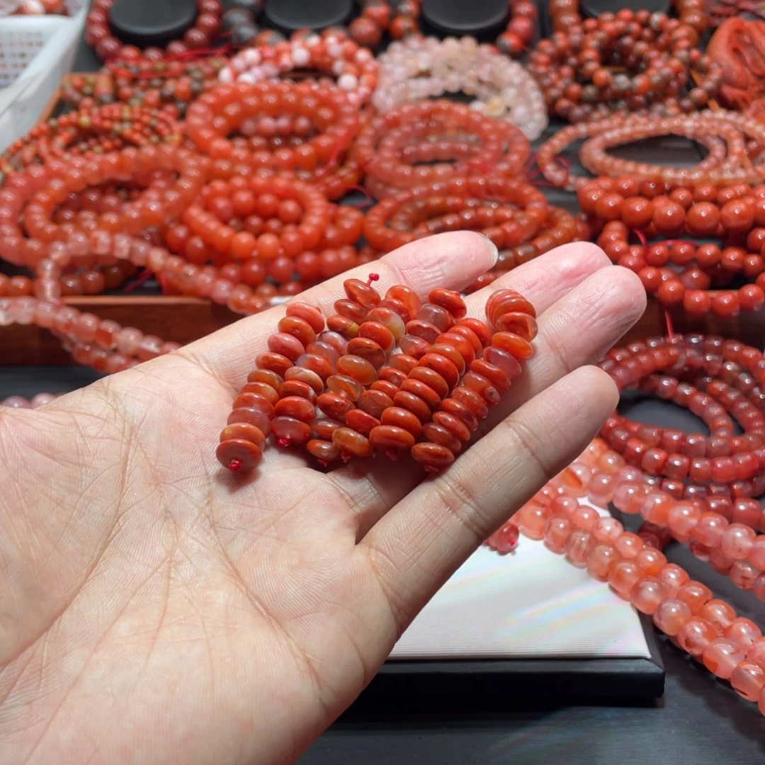 南红玛瑙手链未镶嵌