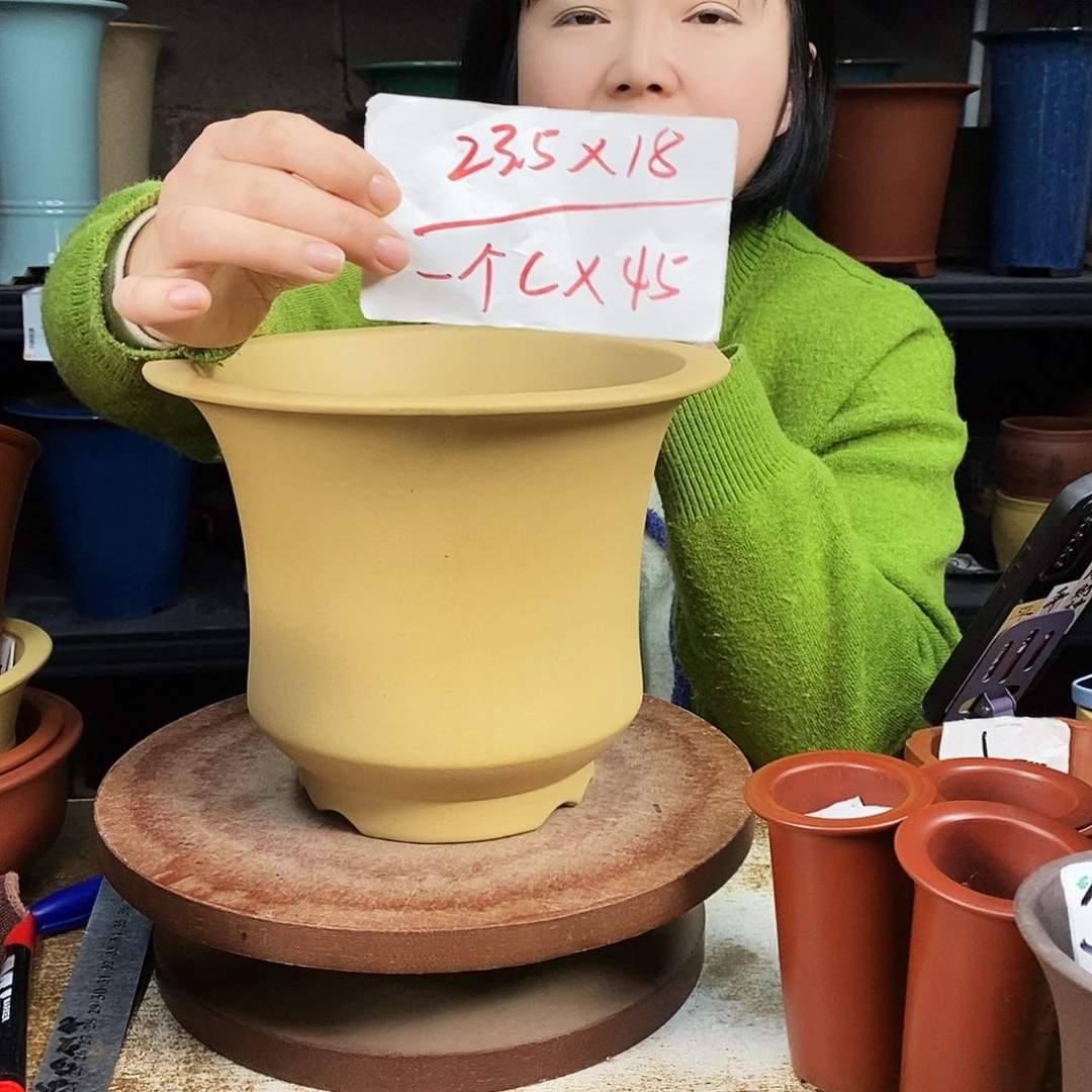 紫砂紫砂花盆一只CX45