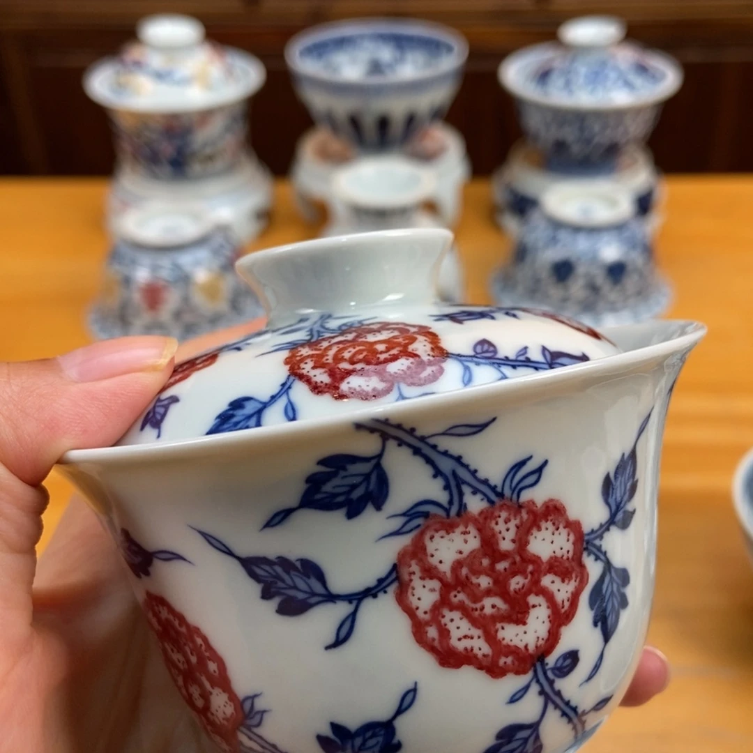 手绘现代茶具非古董
