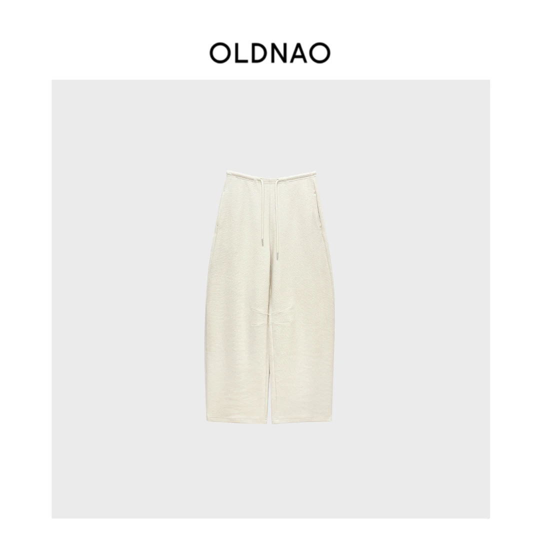 【OLDNAO】品牌订单线自由腰肌理梯级双面棉香蕉裤-NI-2044