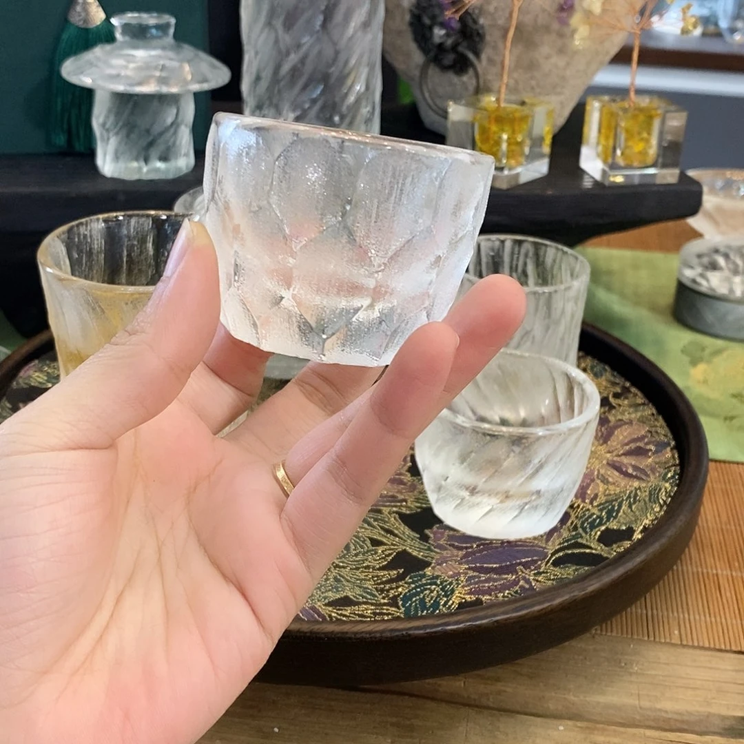 琉璃手工艺品莲花杯