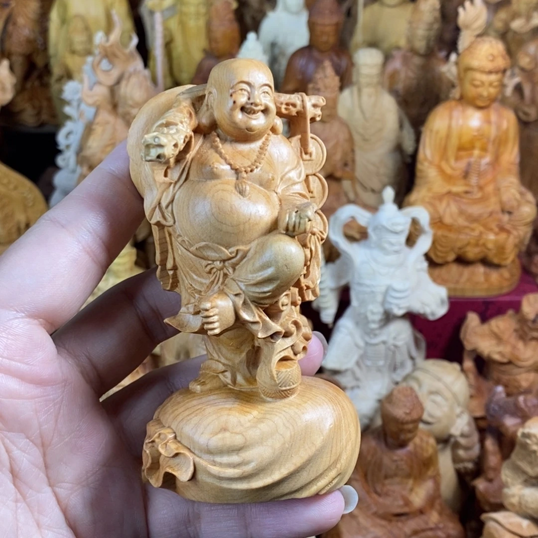 木微瑕木纹10铜钱弥勒