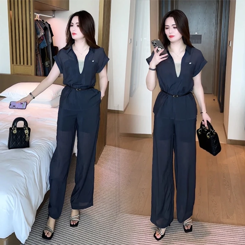 2025新款夏季新款小香风穿搭洋气时尚气质百搭休闲减龄套装