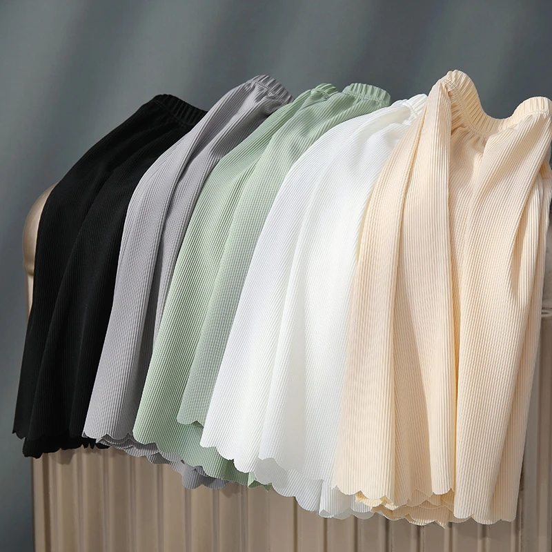 安全裤女防走光夏季薄款可外穿不卷边冰丝打底短裤白色保险裤