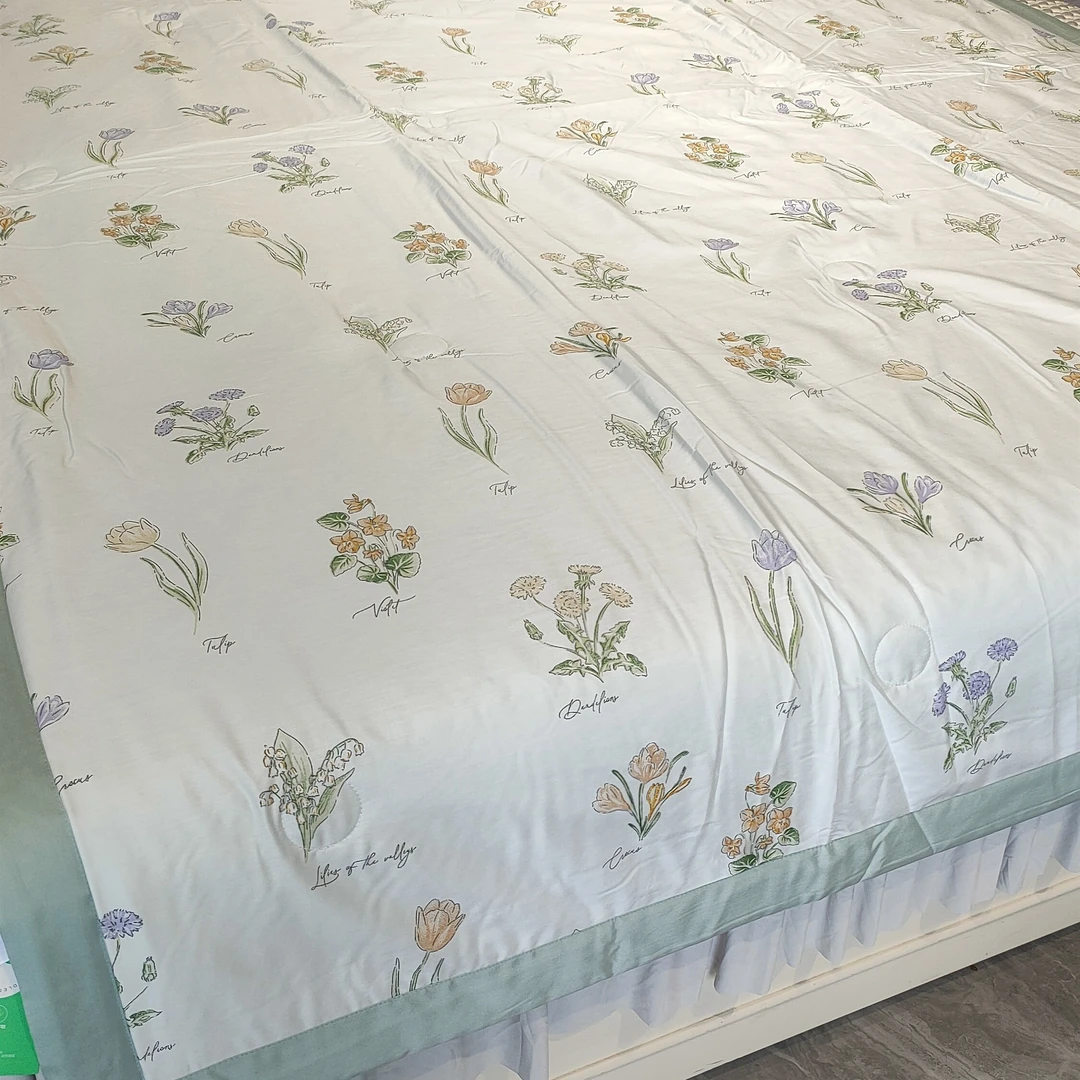 双面天丝莫代尔印花夏凉被空调被