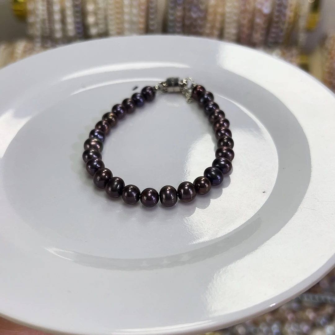 手绳钛钢淡水珍珠