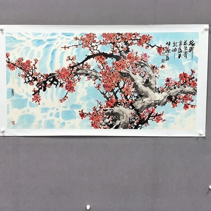 国画亲笔手绘放心去藏