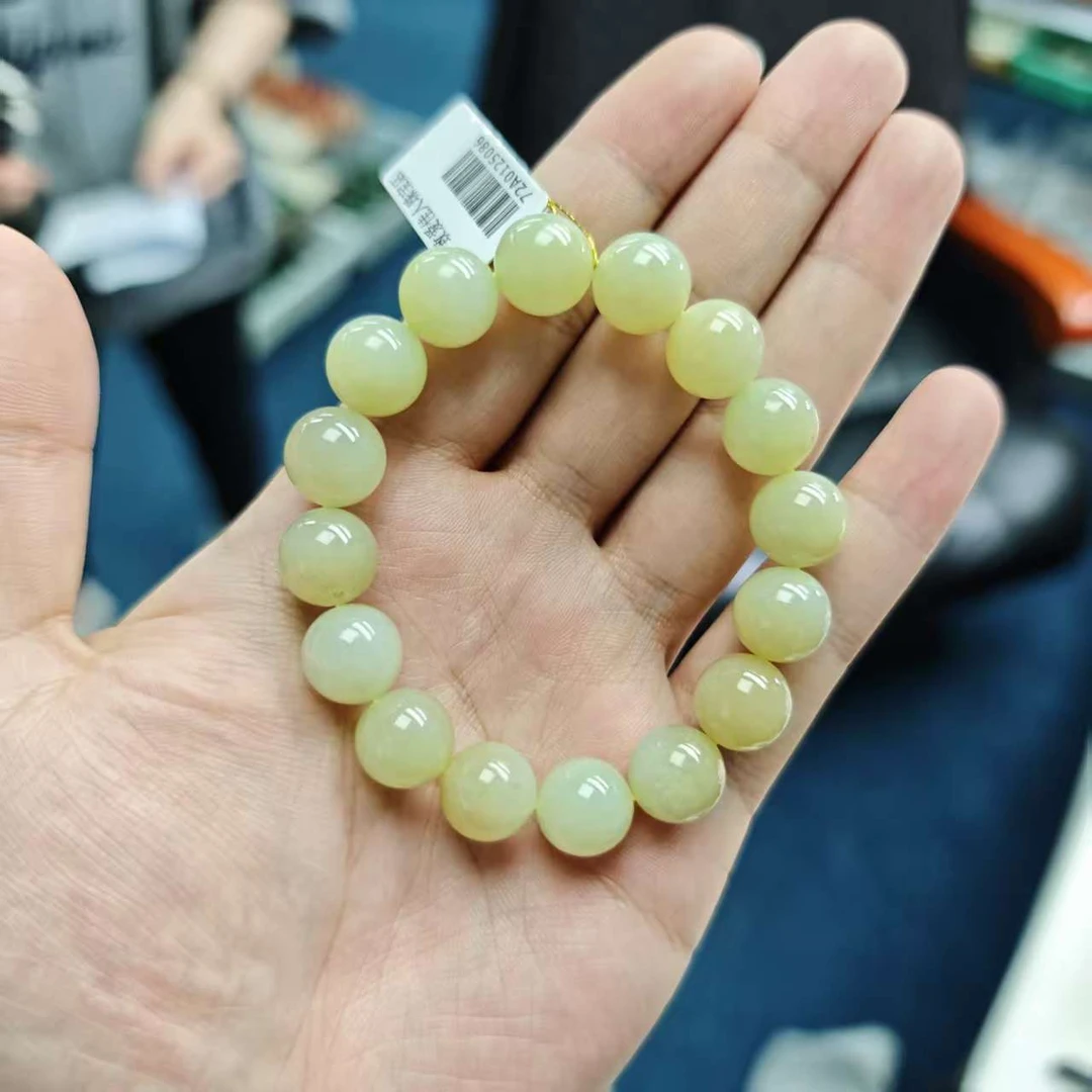 天然和田玉12mm手串精美款多样性发货其一C41