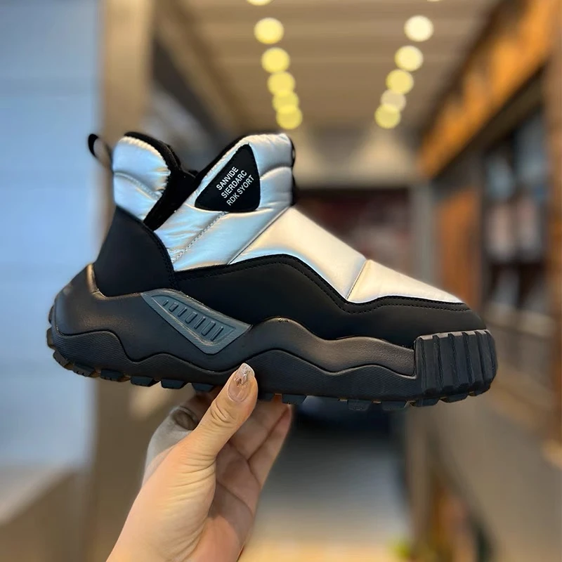 雪地靴男冬季加绒加厚保暖面包棉鞋防水防滑零下40度抗寒东北棉靴