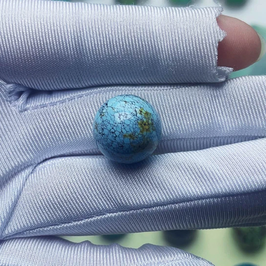 绿松石银S925镶嵌绿松石