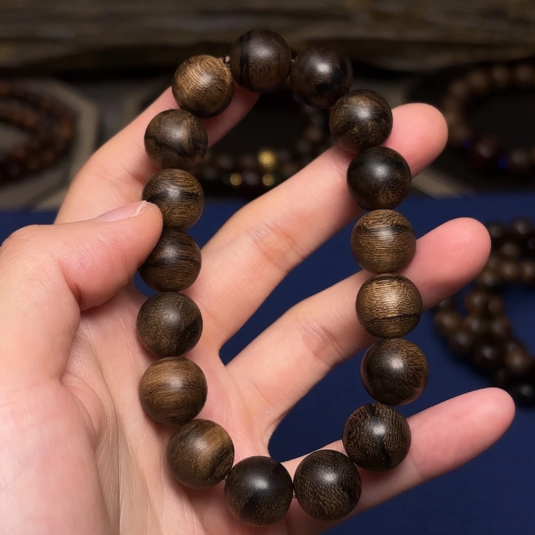沉香手串越南芽庄白棋楠帝王瘤疤料1.2