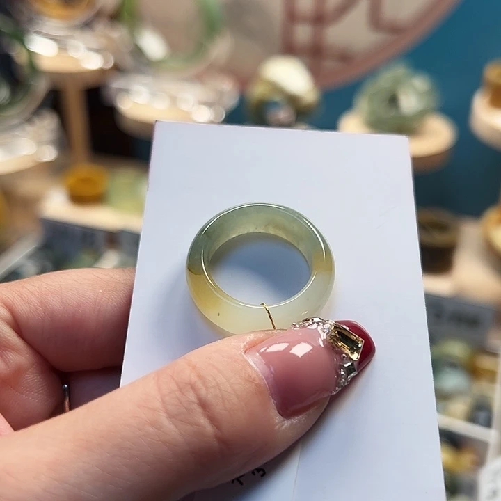 蛇纹石玉戒指未镶嵌用****0