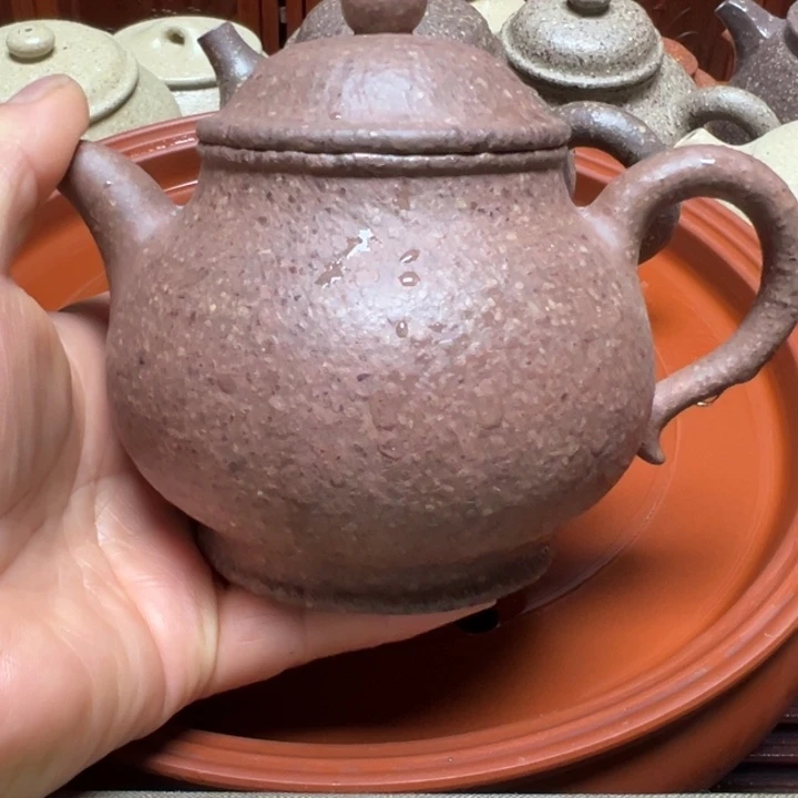 紫砂茶壶西***下宜兴原矿桃花