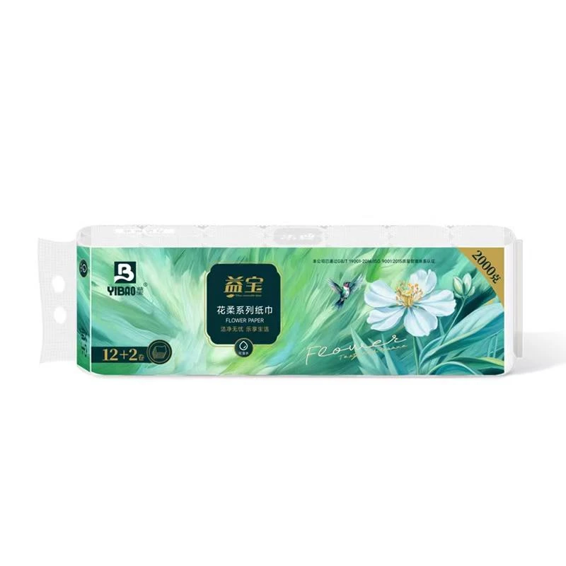 益宝花柔系列卷纸（5层14卷）2000g