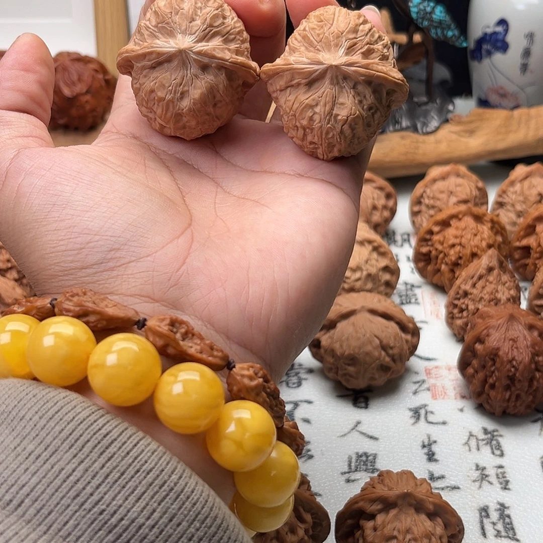 王***儿吊坠文玩核桃南瓜墩42全品