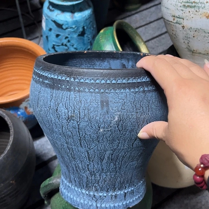 蓝色鱼尾高19口19带孔