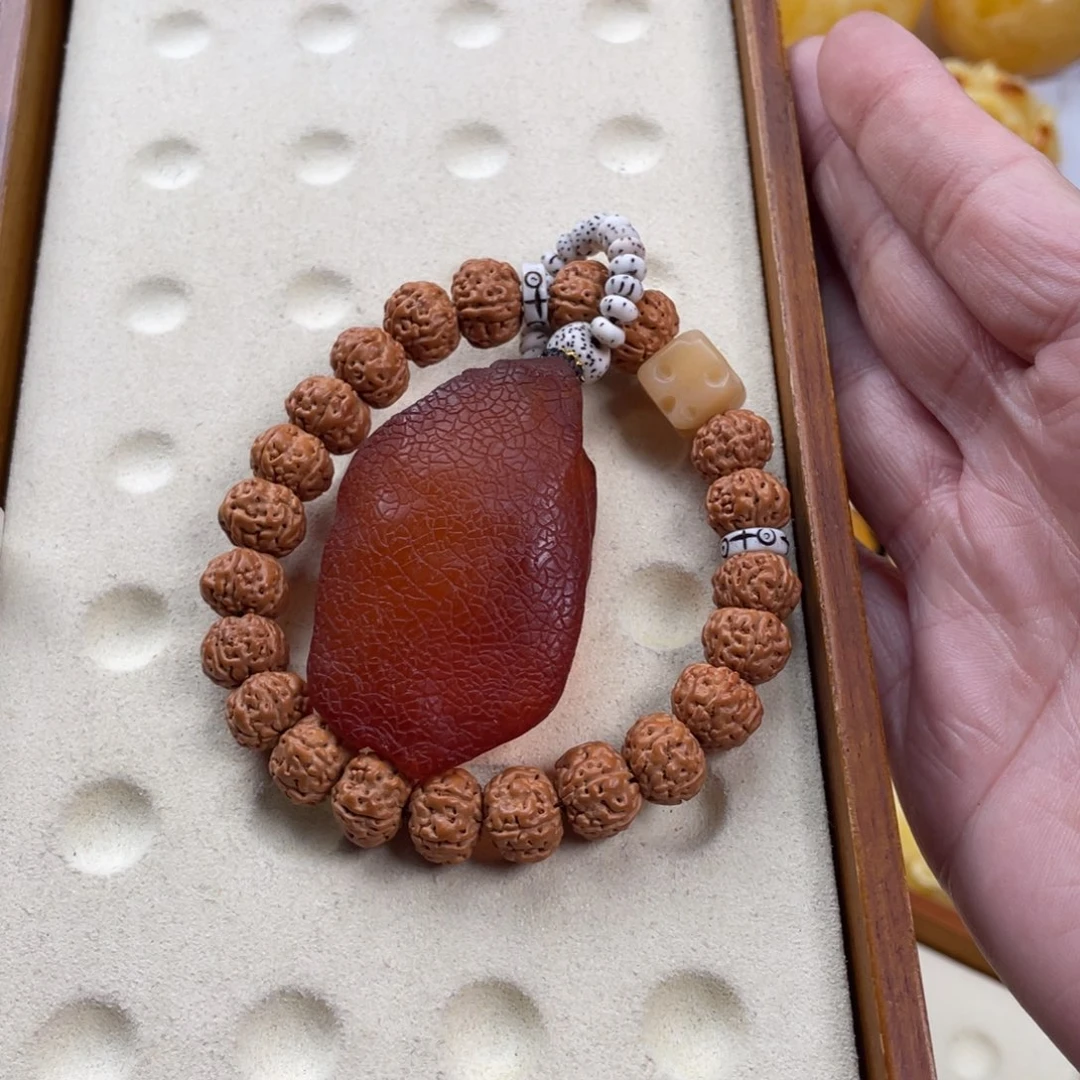 菩提把件未镶嵌17克