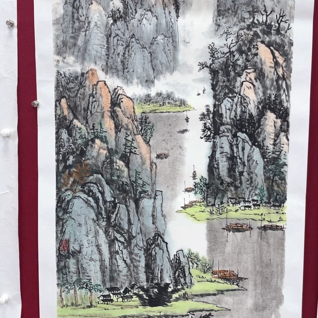 用***9国画刘伟相老师四尺正冯