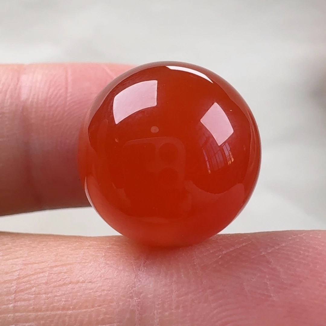 南红玛瑙未镶嵌圆珠15.7