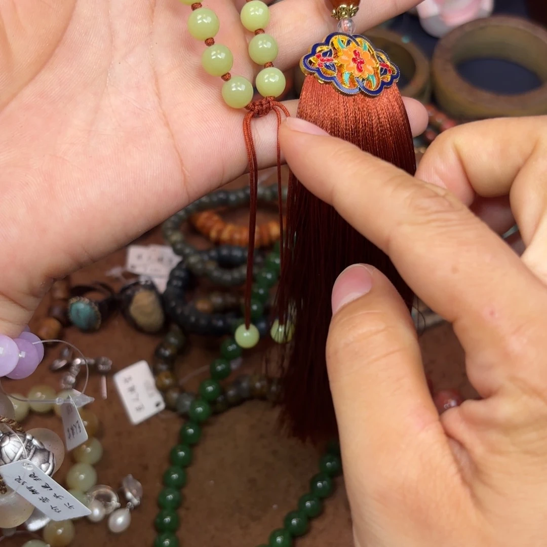 花***香未镶嵌蛇纹石玉手链