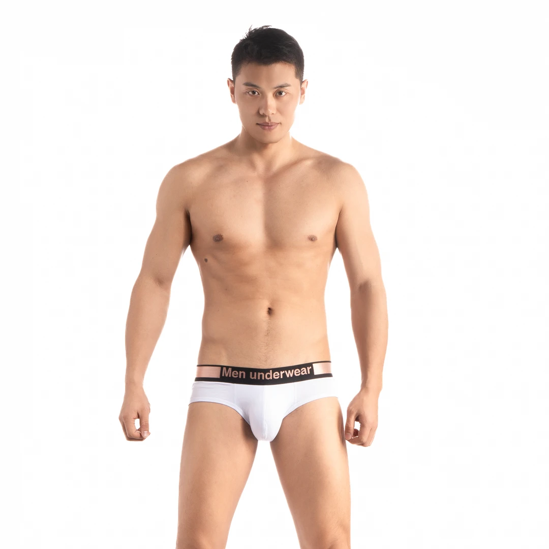 男士内裤莫代尔棉三角裤舒适透气青年纯色中腰裤头男短裤衩潮个性