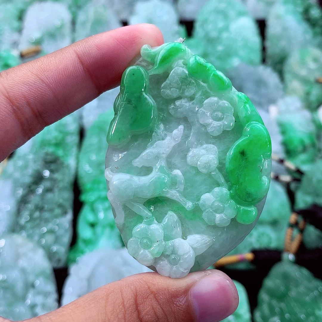 翡翠未镶嵌吊坠(不含链)