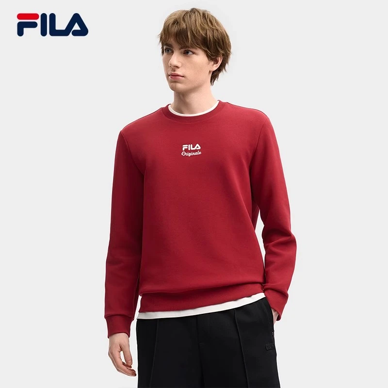 Fila/斐乐秋冬新款男子【户外休闲运动卫衣套头衫】舒适F11M519213F