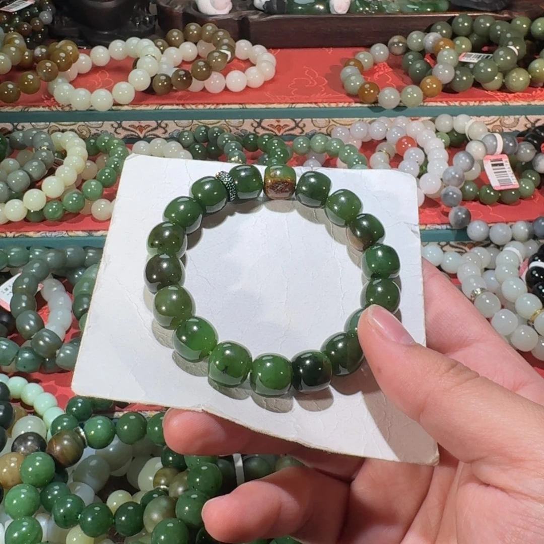 和田玉未镶嵌手链