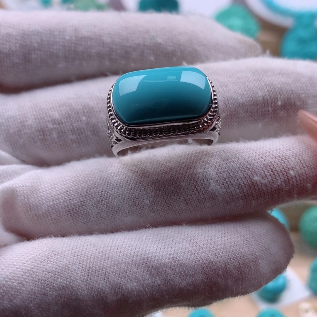 绿松石配饰银S925镶嵌