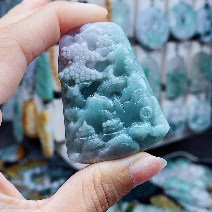 翡翠未镶嵌颈饰翡翠