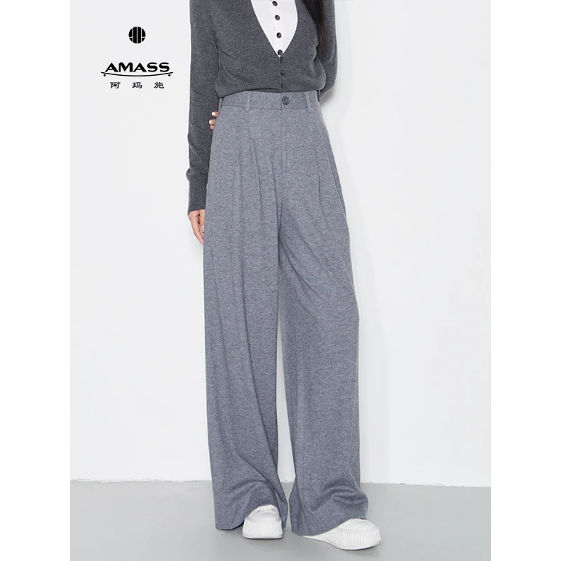 AMASS/阿玛施夏季新款时尚休闲百搭显瘦爆款直筒休闲裤5100661